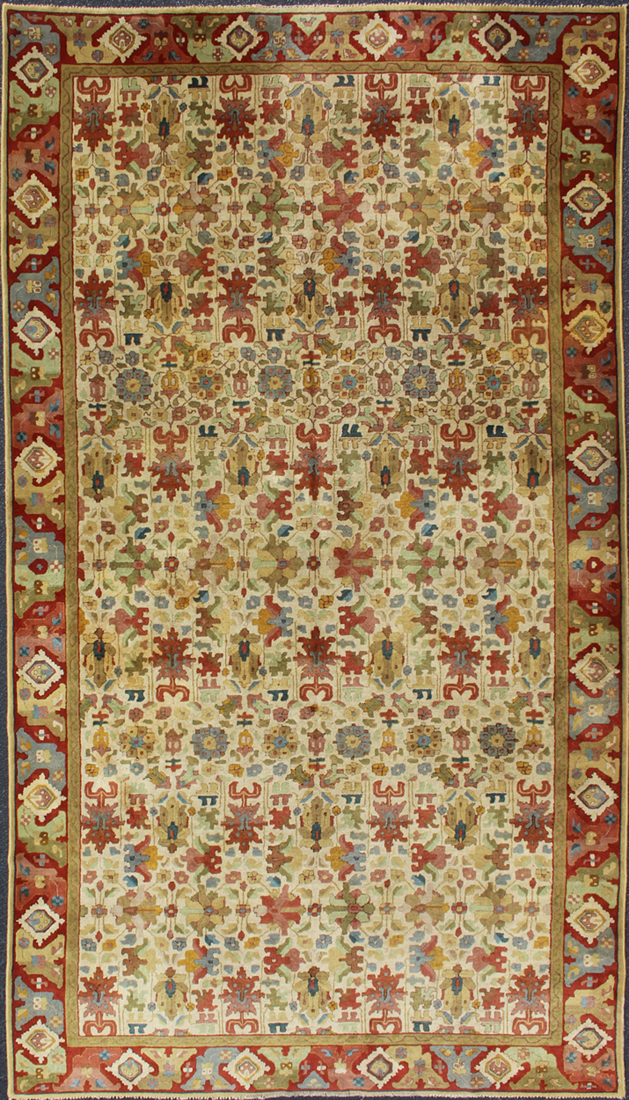 Antique German Bauhaus Rug VR9071 German Bauhaus 7'0" x 13'0